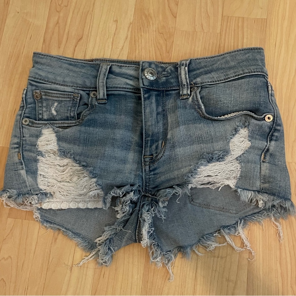 American eagle ripped shorts